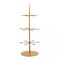 Gold 3-Tier 33" Metal Wine Glass Holder Tree Champagne Flutes Stand Party Events